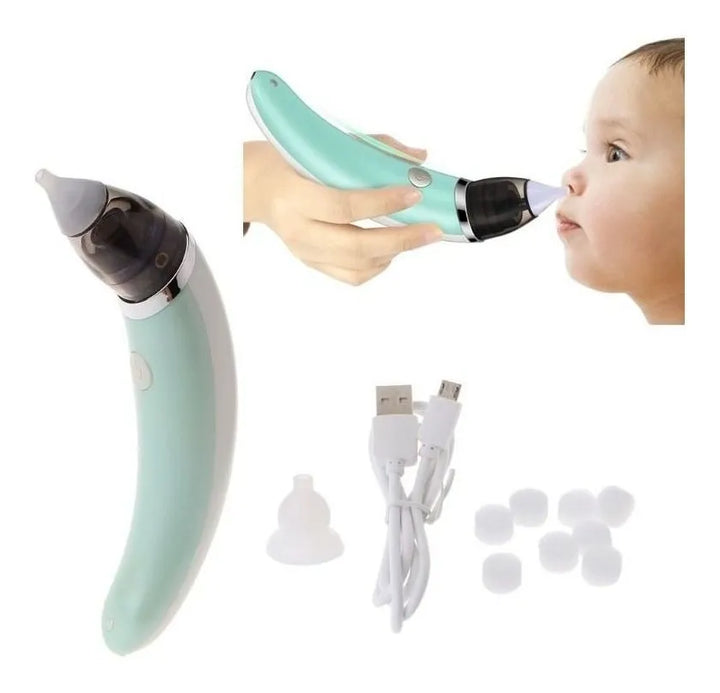 Aspirador Nasal Eléctrico Para Bebés Para Limpieza De Nariz Verde Claro