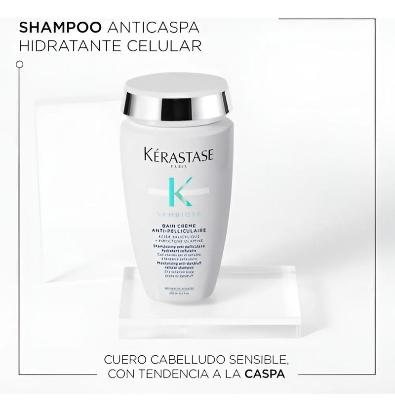 Bain Creme Anti-pelliculaire Kérastase Anticaspa 250ml Symbiose