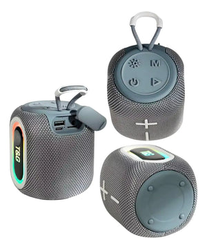 Parlante Altavoz Portátil Bluetooth Tws Envolvente Y Potente Negro