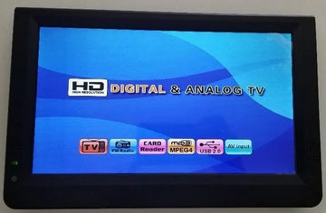 Tv Digital Portatil 12 Pul. Tdt Bat. Recarg - Hdmi - Usb