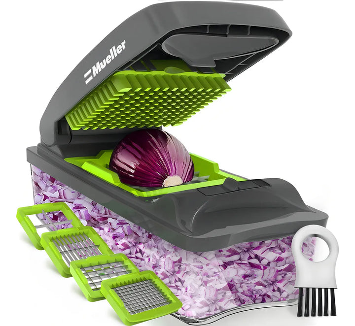 Picador Y Cortador De Verduras Con Cuchillas Intercambiables