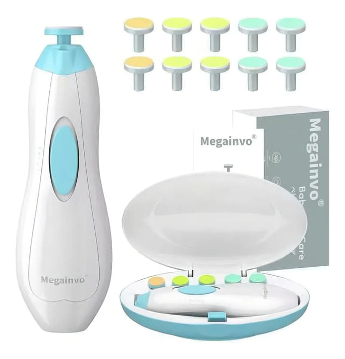 Cortauñas Eléctrico Para Bebés Con Luz Led Y Lima De Uñas Se