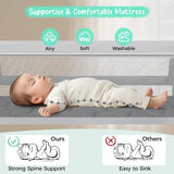 Cuna Lateral Ultra Silenciosa Con Colchón Lavable