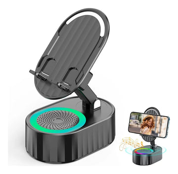 Soporte De Telefono Con Audio Por Induccion + Bluetooth +luz Disponible