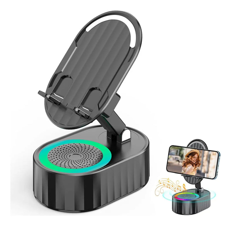Soporte De Telefono Con Audio Por Induccion + Bluetooth +luz Disponible