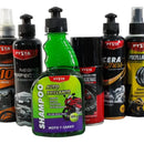 Kit Cuidado Motos Desengrasante Lubricante Shampoo