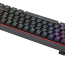 Teclado Mecánico Redragon Fizz Pro K616 Rgb Wireless Dual Color Del Teclado Negro Idioma Español Latinoamérica