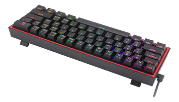 Teclado Mecánico Redragon Fizz Pro K616 Rgb Wireless Dual Color Del Teclado Negro Idioma Español Latinoamérica