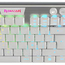 Teclado Gamer Redragon K619w Horus Fs Blanco Cable Red Sp F Idioma Español Latinoamérica Color Del Teclado Blanco