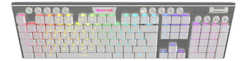 Teclado Gamer Redragon K619w Horus Fs Blanco Cable Red Sp F Idioma Español Latinoamérica Color Del Teclado Blanco