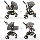 Coche Bebe Moisés Happy Baby Fj Color Gris