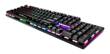 Teclado Gamer Xtrike Me Mecanico Numerico 7 Colores Gaming Negro