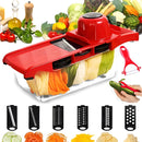 Rallador de mandolina, queso, patatas, verduras, verduras, 6 en 1