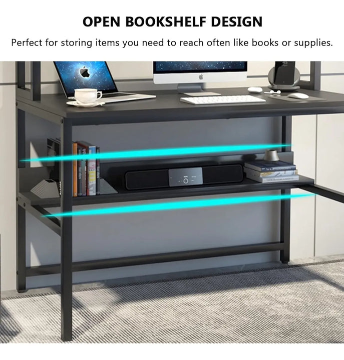 Escritorio Para Computadora Con Gabinete Y Estanterías