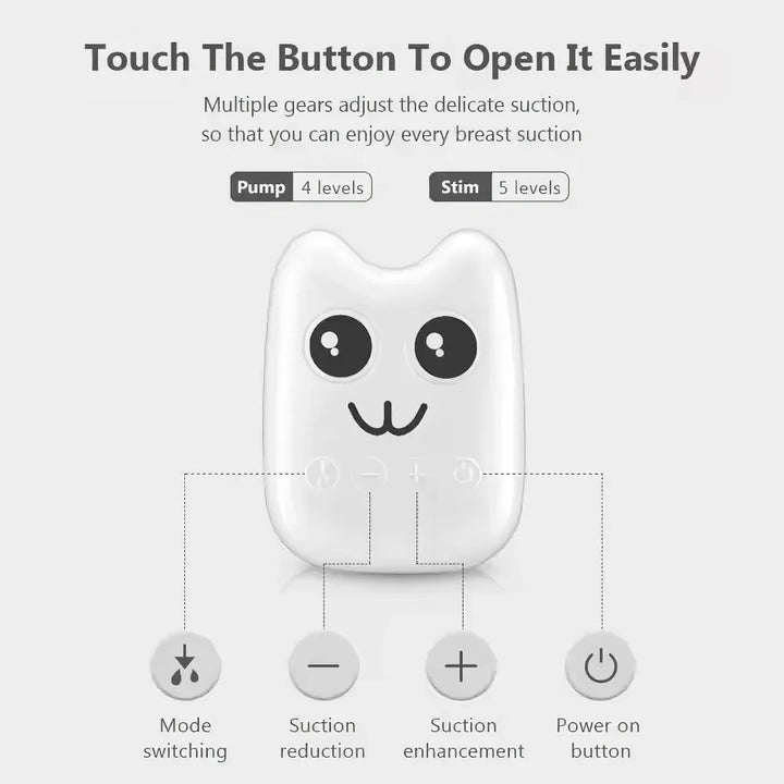 Extractor Leche Materna Electrico Libre Bpa + Tetero Mimaito