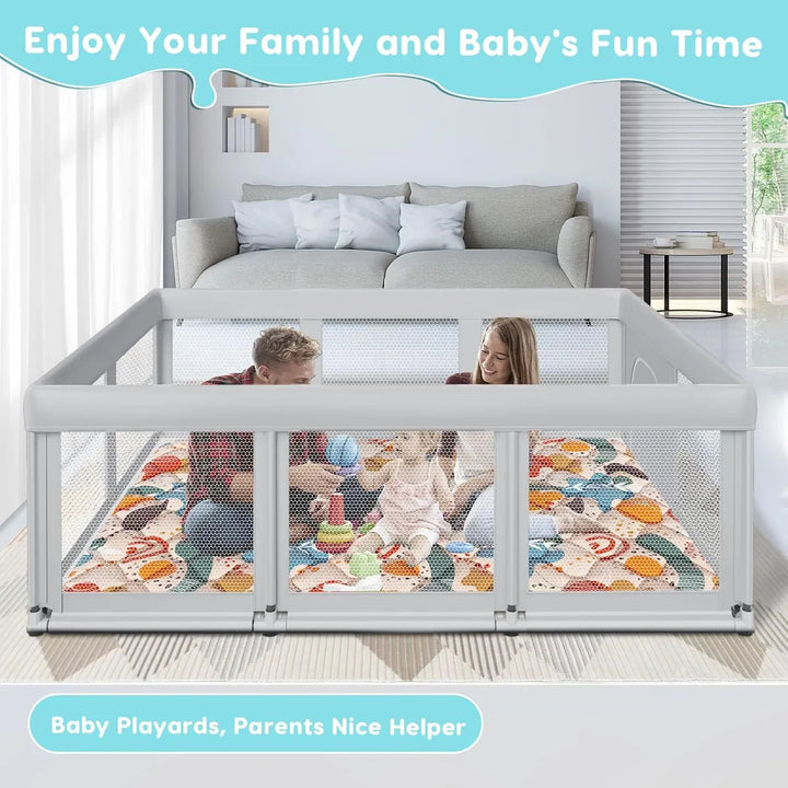 Parque Infantil Ultra Seguro Y Amplio Para Bebés