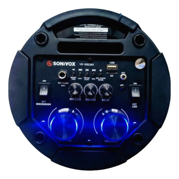 Parlante Torre De Sonido Sonivox 7000 Wats Negro