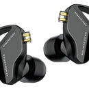 Auriculares HiFi Kz Zvx con micrófono, color negro, color claro, negro