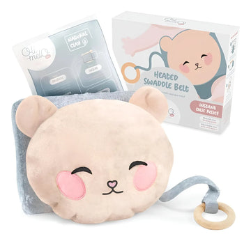 Cinturón Bebe Pañales Para Calmar Cólicos Alivio Gases Gris Oso