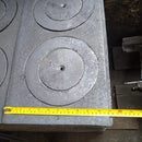 Plancha Para Estufa Leña 2 Puestos Gris Metalico