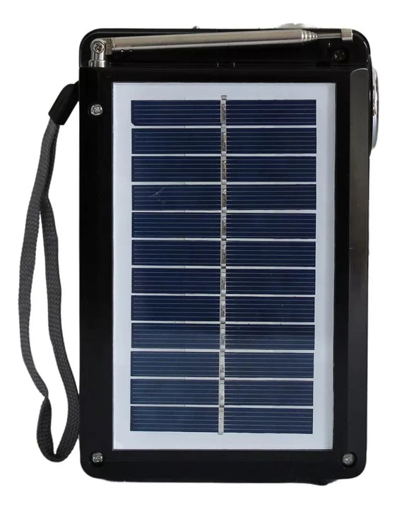 Radio Parlante Panel Solar Recargable Bocina Altavoz Fm Sd Diseño