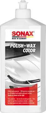 Sonax Polish & Wax Color Blanco Cera Abrillantador 500 Ml