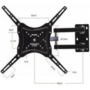 Soporte Base Pared Tv Lcd Led Base 14 Hasta 55 '' 50kg Full Negro