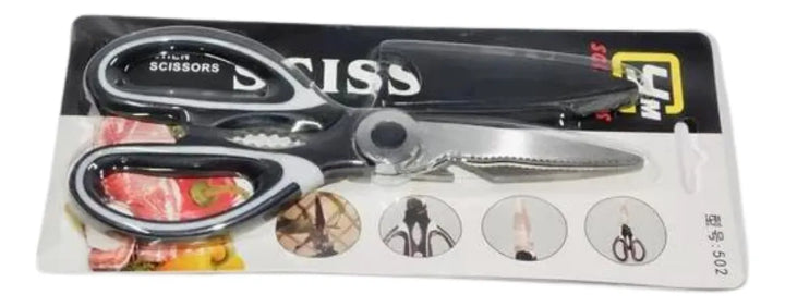 Tijeras Para Cocina Acero Inoxidable Chef Multifuncionales Negro