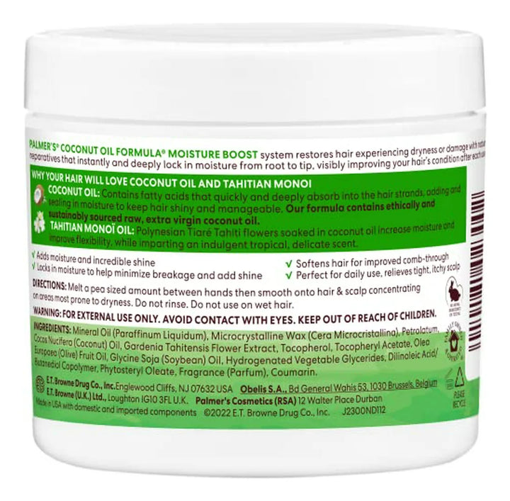 Crema Para El Cabello Palmer's Coconut Oil, Hidratante Y Rep