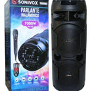 Parlante Torre De Sonido Sonivox 7000 Wats Negro