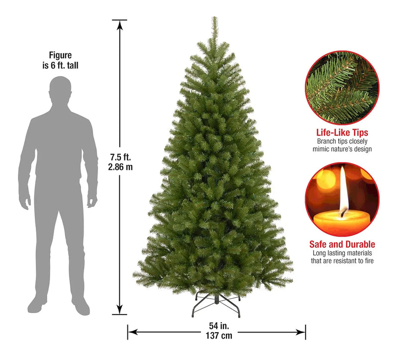 Árbol De Navidad Artificial 7.5 Pies Ultra Realista