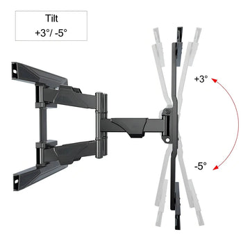 Soporte TV articulado 45 a 75 Md-p6 Color Negro