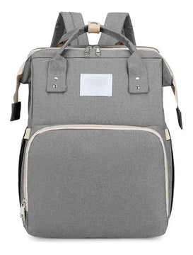 Mochila funcional impermeable gris claro