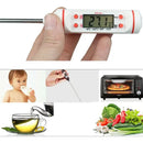 Termometro Digital Lcd Pincha Carne -50° A 300° 4 Botones Color Blanco