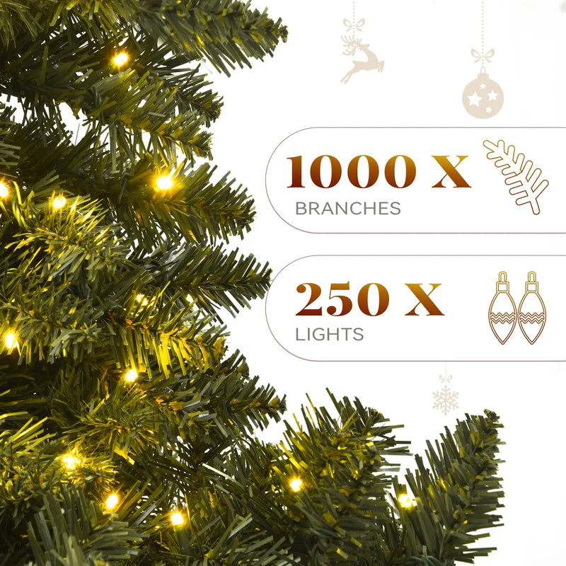 Yitahome Arbol De Navidad Artificial Con Bisagras Verde Prei