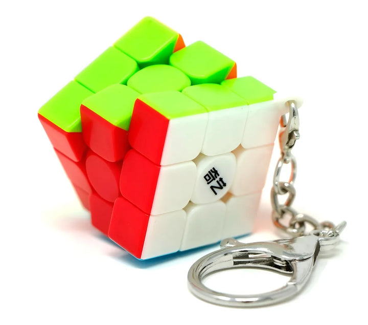 Mini Cubo Rubik Qiyi 3x3x3 Llavero Stickerless Antiestrés