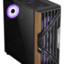 Chasis Caja Gamer Iceberg Wood Vector 7 Ventiladores Argb Negro