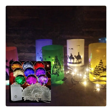 Luz Led Navidad + Faroles Navideños