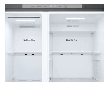 Nevecón Lg Side By Side Capacidad 638 Litros Silver Plateado