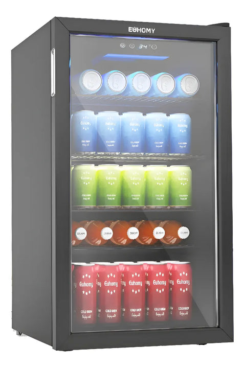 Refrigerador Y Nevera De Bebidas, Minibar Cap120 Latas Negra Negro
