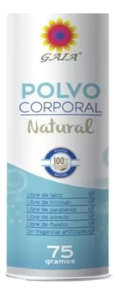 Polvo Corporal Natural Gaia X75 Gr