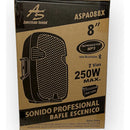 Cabina De Sonido Recargable American Sound 8 Pulgadas Blueto Negro