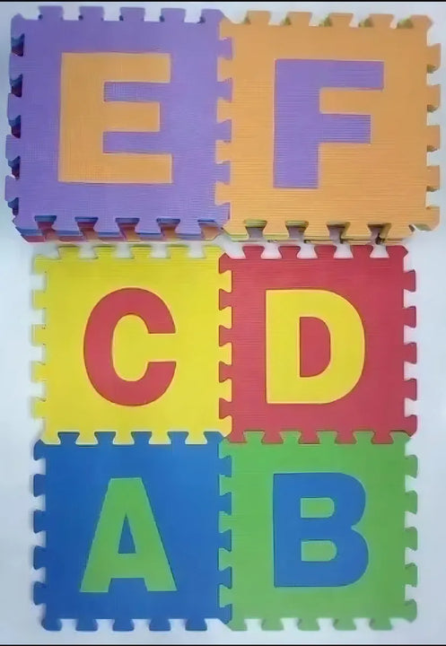 Tapete Fomi Rompecabezas Abecedario 26 Fichas Piso Fomy