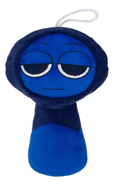 Juego musical de peluche Sprunki Box Doll para niños, color azul Sprunki Jevin