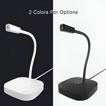 Micrófono de escritorio para pc notebook profesional color blanco G22 Seisa