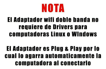 Adaptador Wifi Usb Ac Doble Banda Dual 2.4 Y 5 Ghz + Rapido