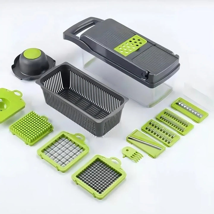 Cortador rallador 16 en 1 para alimentos, verduras y vegetales