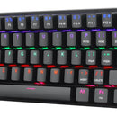 Teclado Gamer T-dagger Arena T-tgk321 Qwerty T-dagger Brown Español Color Negro Con Luz Rainbow