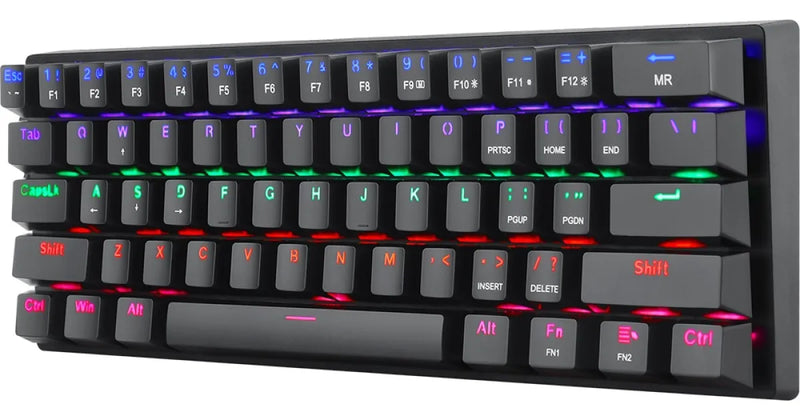 Teclado Gamer T-dagger Arena T-tgk321 Qwerty T-dagger Brown Español Color Negro Con Luz Rainbow