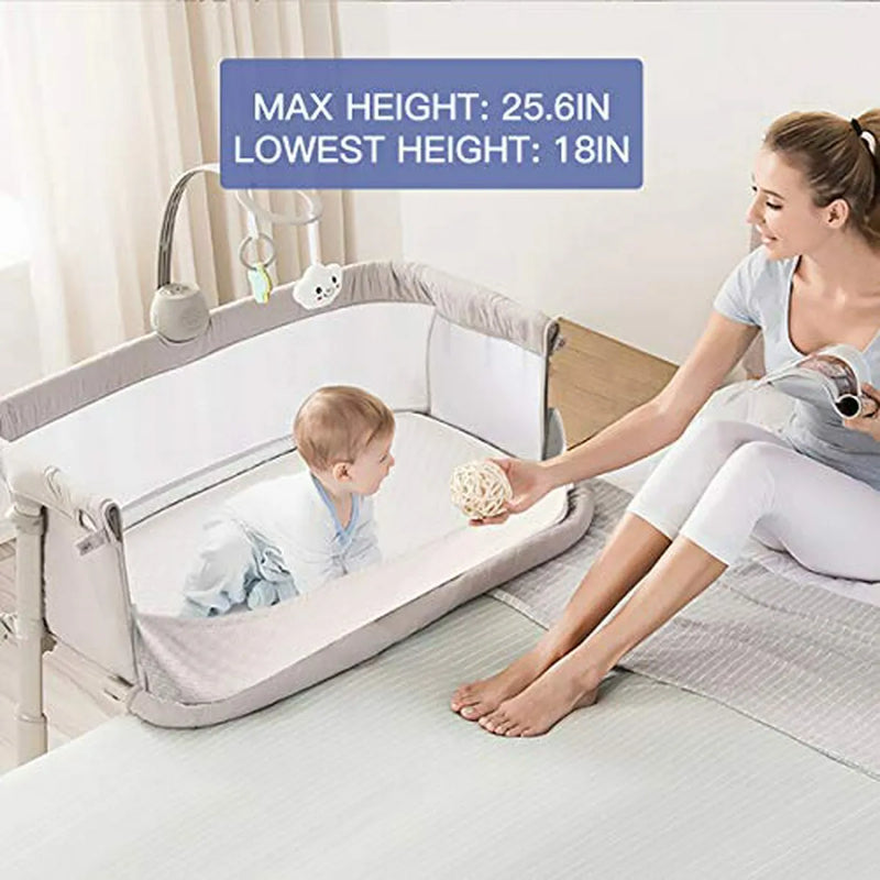 Bebé De La Cuna, Cama Cunas Ronbei De Noche Del Durmiente De